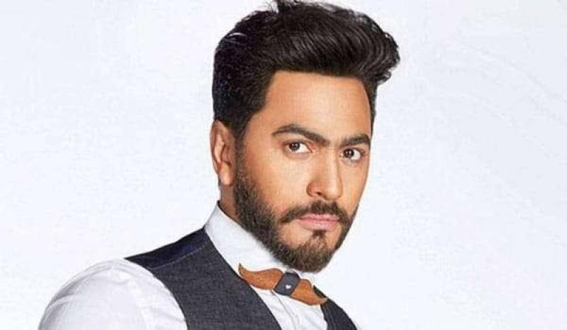 بـ «الفيديو».. تامر حسني يحتفل بعيد ميلاد ابنة آدم