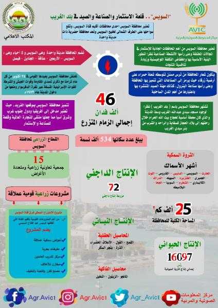 انفوجراف .. ”السويس”.. قلعة الاستثمار والصناعة والصيد فى بلد الغريب