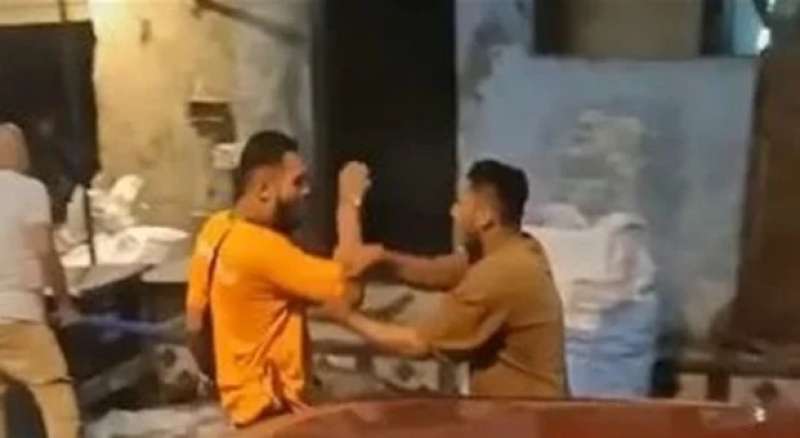 جانب من المشاجرة 