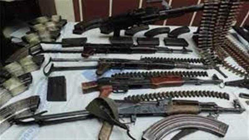 بينهم 67 بندقية آلية.. ضبط 862 سلاحا ناريا بالمحافظات خلال أسبوع