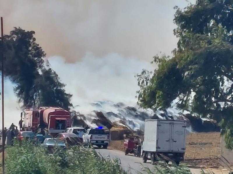 الحماية المدنية تسيطر على حريق جرن بصل في البحيرة