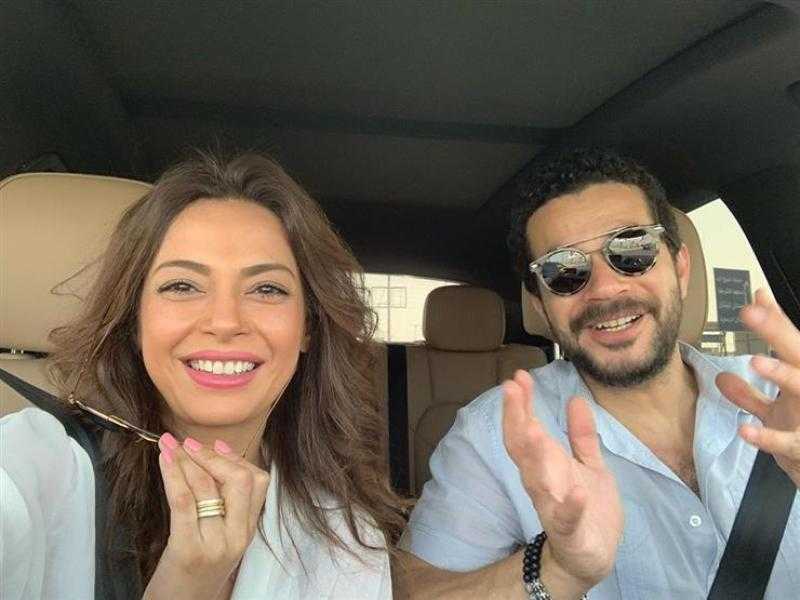 داليا مصطفى بإطلالة ساحرة برفقة زوجها عبر ”إنستجرام”