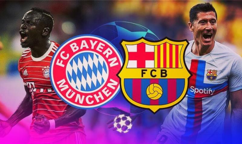 مشاهدة مباراة برشلونة وبايرن بث مباشر