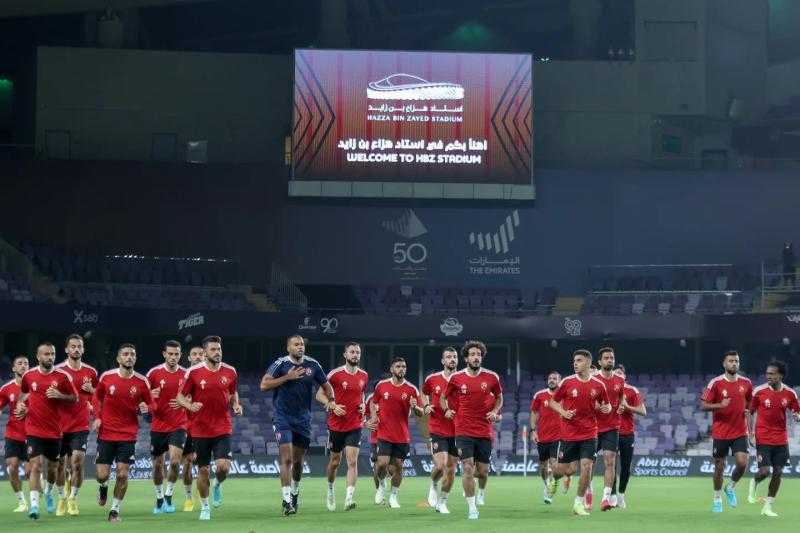 الأهلي يختتم تدريباته في الإمارات استعدادًا لمباراة السوبر المصري غدًا
