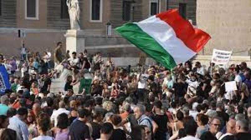 احتجاج في مدينة فيرونا الإيطالية لرفع العقوبات على روسيا