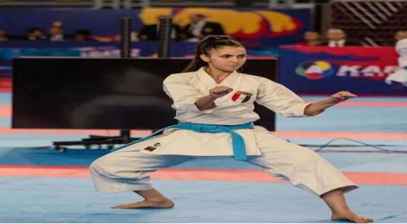 كنزي أيمن تحصد فضية بطولة العالم للكاراتية