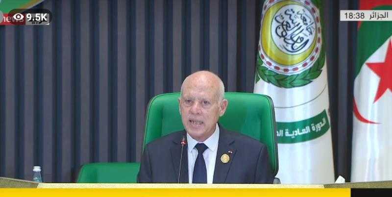 قيس سعيد: لن يعم السلام إلا بإقامة دولة فلسطينية عاصمتها القدس