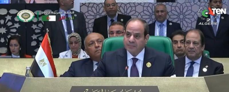 السيسي: الحقوق الفلسطينية تاريخية وستظل معيارًا لتماسك العرب.. «فيديو»