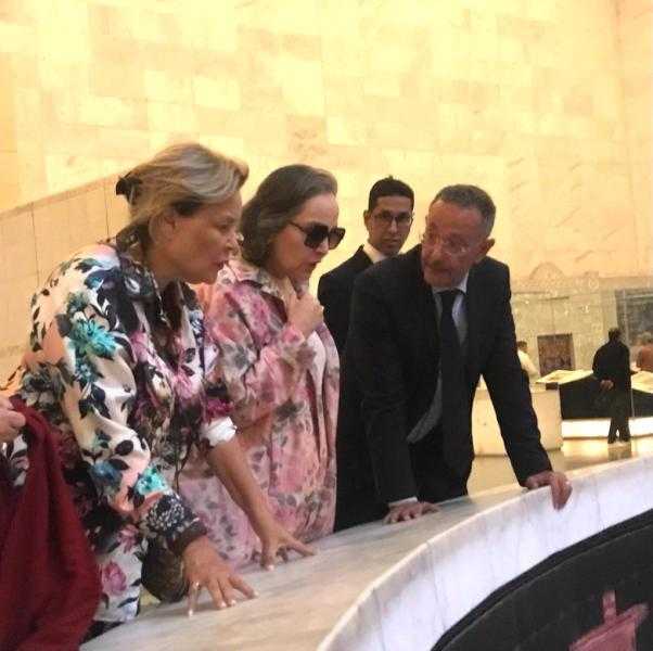 المتحف القومي للحضارة يستقبل حرم رئيس وزراء لبنان