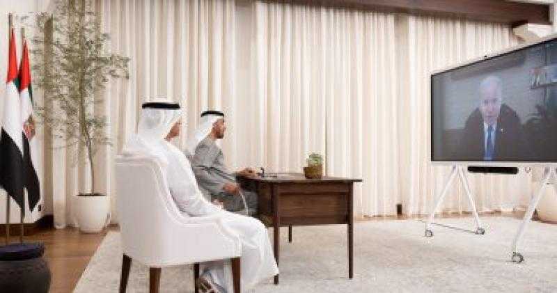 الشيخ محمد بن زايد والرئيس الأمريكى يبحثان الشراكة فى الطاقة النظيفة