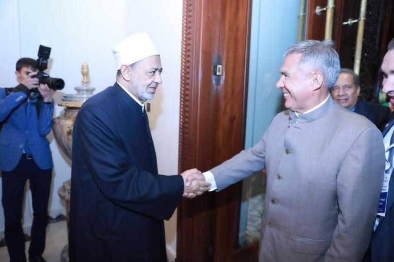 الإمام الأكبر لرئيس تتارستان: أبواب الأزهر مفتوحة دائما لاستقبال أبنائكم وتقديم كل سبل الدعم