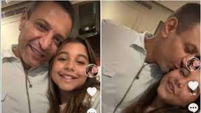 ابنة شيرين عبدالوهاب مع والدها 