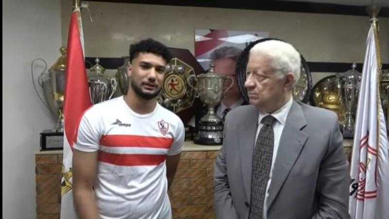 يوسف حسن يؤدي تدريبات تأهيلية بنادي الزمالك