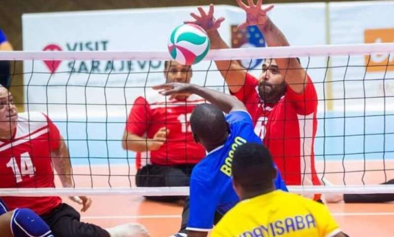 منتخب مصر جلوس للكرة الطائرة 