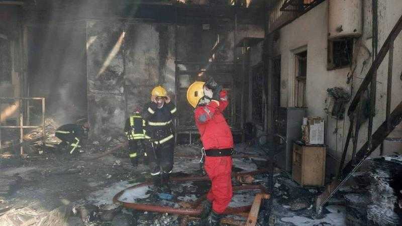 العراق.. إصابة مدير الدفاع المدني بانهيار بناية جراء حريق