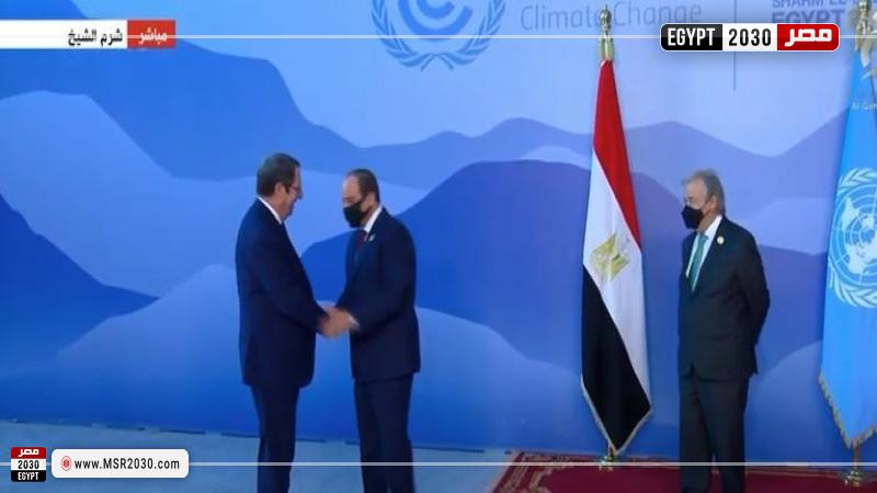 رئيس قبرص والسيسي