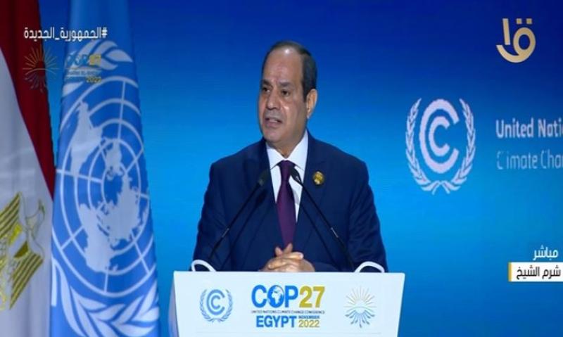 السيسي للمشاركين عن التغيرات المناخية: الوقت يداهمنا وعلينا حسم المعركة
