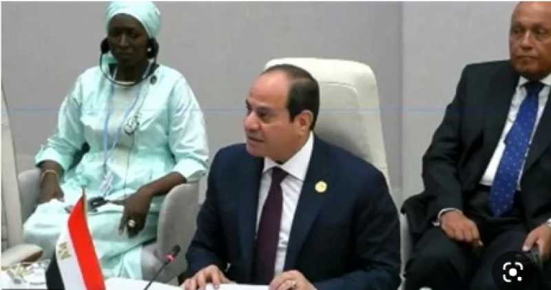 السيسي: نسعى للشراكة مع القطاع الخاص لتمويل مشروعات الهيدروجين الأخضر.. فيديو