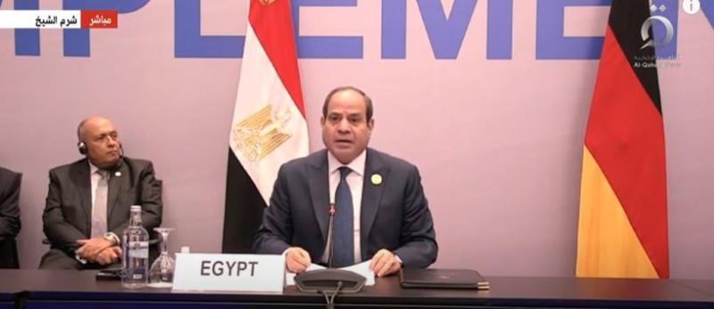 السيسي: مصر من أولى الدول التي أدركت الفرص المتاحة بالهيدروجين الأخضر