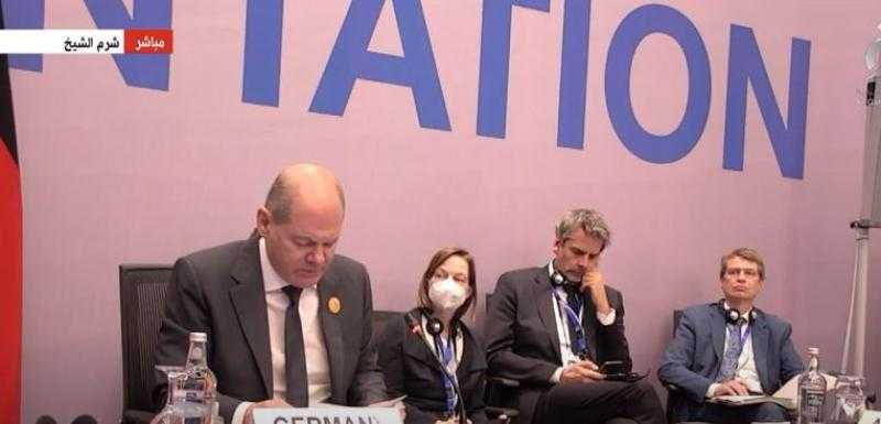 المستشار الألماني يتوجه بالشكر للسيسي لهذا السبب.. «فيديو»
