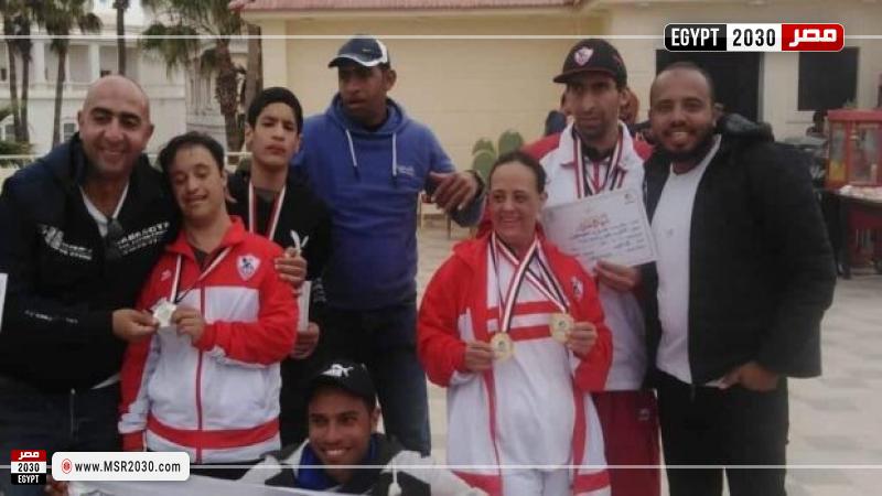 سباحو الزمالك لذوي الهمم