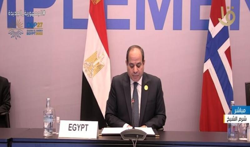 السيسي: أشيد بالدور القيادي للنرويج في مواجهة التغيرات المناخية