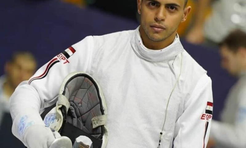 محمد عصام لاعب منتخب مصر لسلاح الشيش