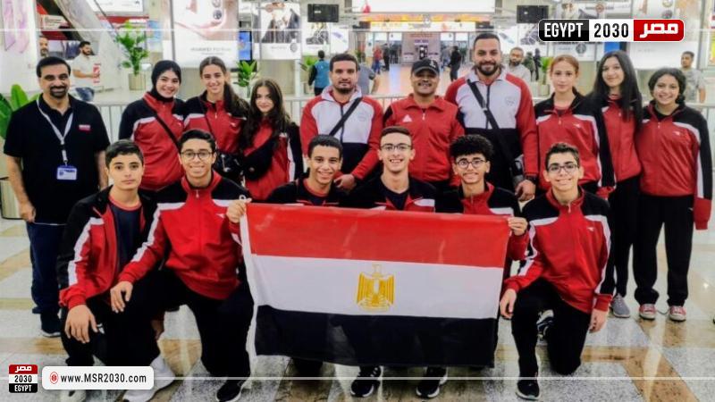 بعثة منتخب مصر لناشئي الريشة الطائرة