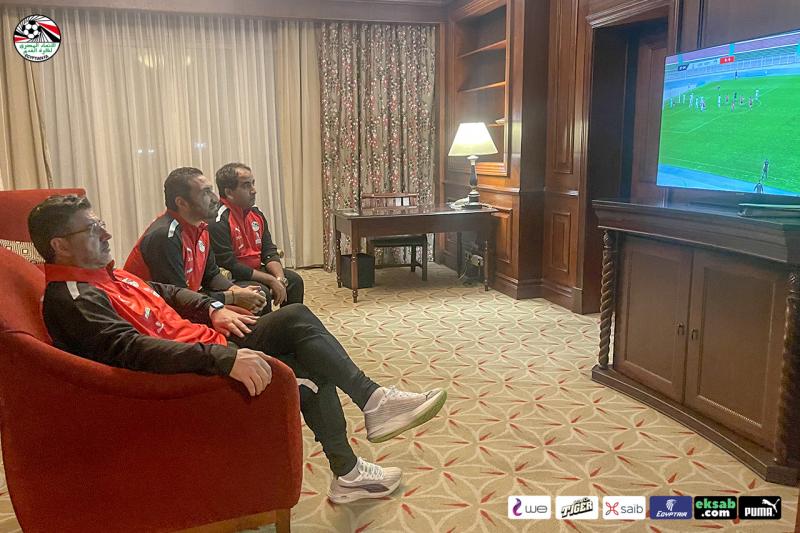 فيتوريا يتابع مباراة منتخب مصر و ليبيا في تصفيات شمال افريقيا