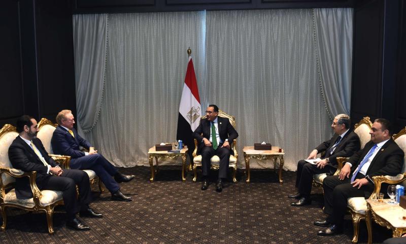 مصطفى مدبولي مع رئيس مجموعة فورتيسكو