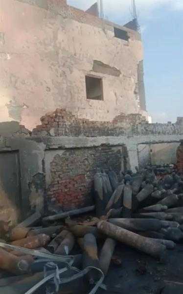 3 مصابين في حريق مصنع أكسجين البحيرة