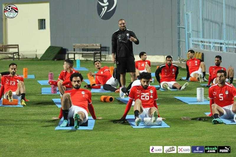 منتخب مصر يتدرب باستاد بتروسبورت استعدادًا لودية بلجيكا