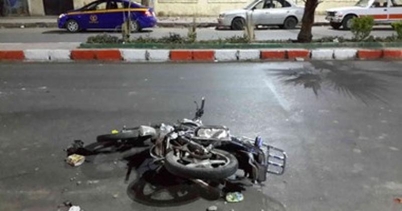 حادث تصادم دراجتين 