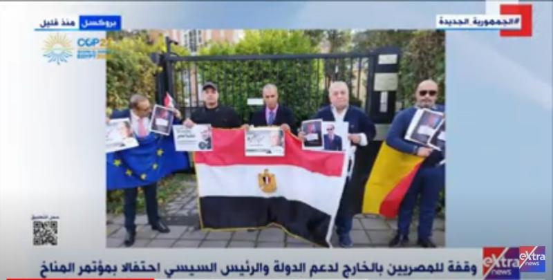 مسيرات في أوروبا لدعم الدولة والرئيس السيسي.. فيديو