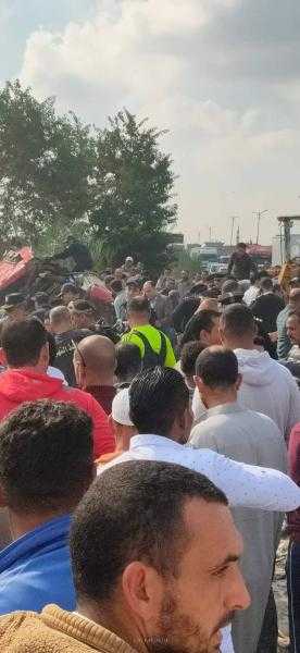 حتى الآن .. وفاة وإصابة 14 شخصا في حادث انقلاب أتوبيس بطريق المنصورة