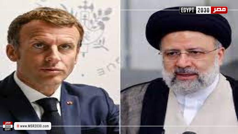 ماكرون والرئيس الإيراني 