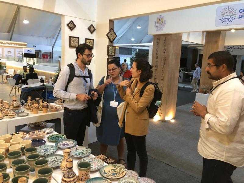 جناح وزارة الثقافة بالمنطقة الخضراء يواصل استقبال ضيوف مصر بقمة المناخ