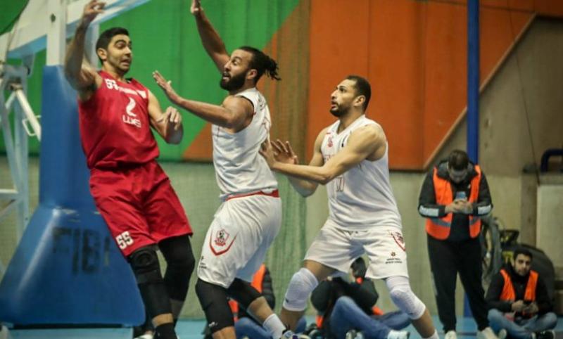 مباراة الزمالك والأهلي في كرة السلة