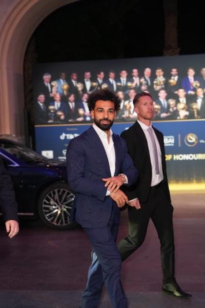 وصول محمد صلاح لحفل جلوب سوكر