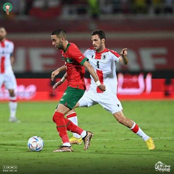 المغرب يفوز على جورجيا بثلاثية استعدادا للمونديال