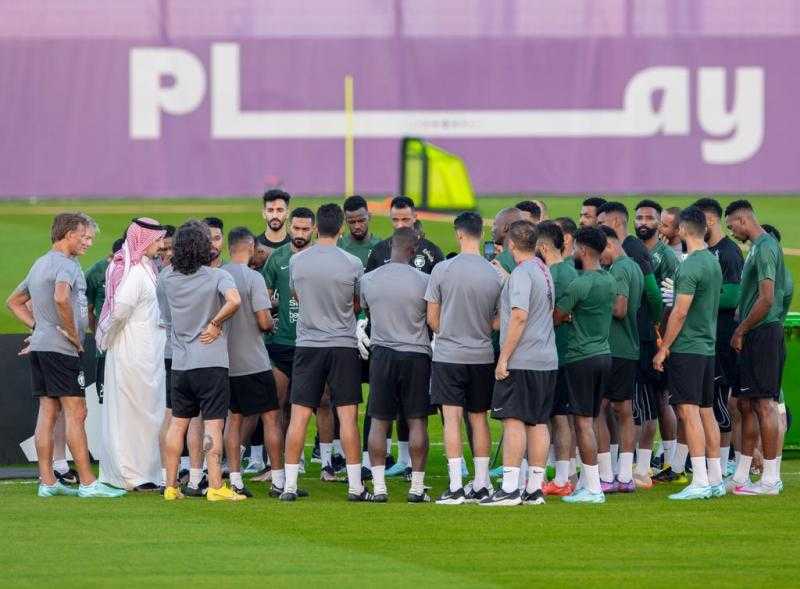 منتخب السعودية يواصل تدريباته لمواجهة الأرجنتين