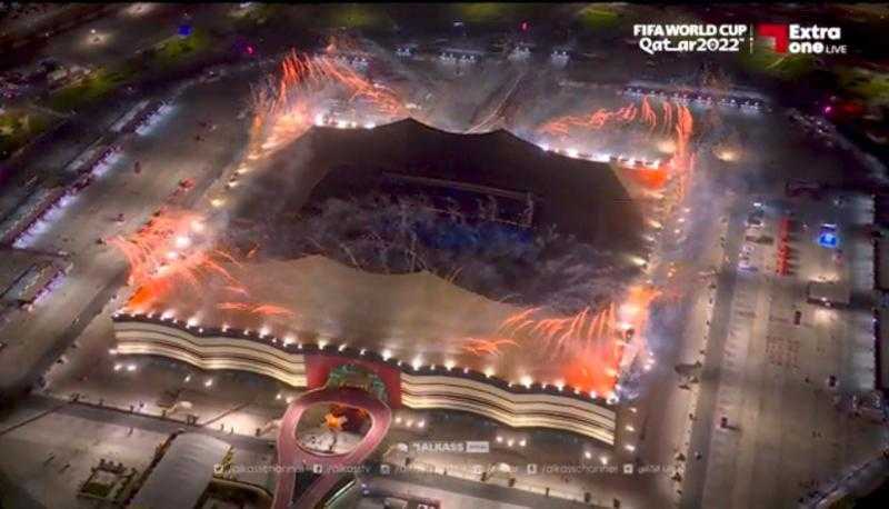 شاهد: إطلاق الألعاب النارية في حفل افتتاح كأس العالم بقطر