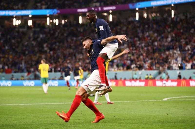 «جيرو» يعادل رقم هنري مع فرنسا بعد اكتساح أستراليا في كأس العالم 2022