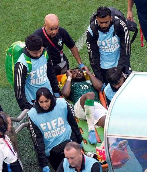 الشهراني يجري عملية جراحية ناجحة بعد إصابته في مباراة الأرجنتين
