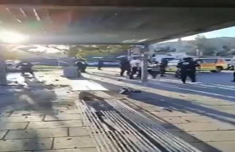 شاهد.. اللقطات الأولى من موقع انفجارين القدس   «فيديو»