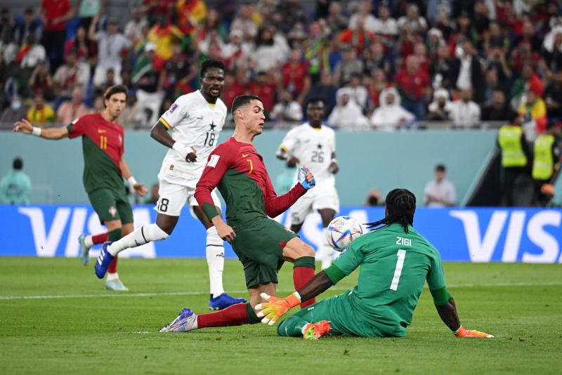 التعادل السلبي يسيطر على الشوط الأول بين البرتغال وغانا