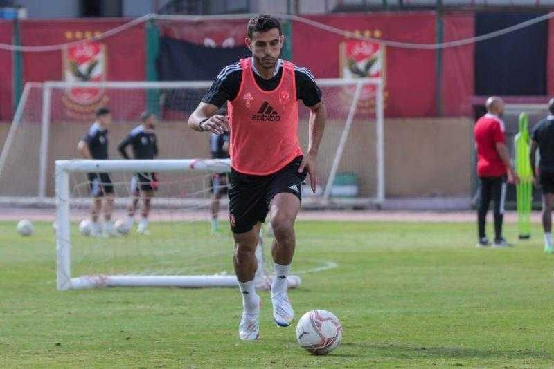 مران الأهلي| مشاركة كاملة لحمدي وعبدالمنعم في التدريبات