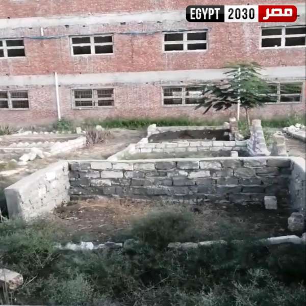 مقابر مهدومة بقرية نظارة سماديس