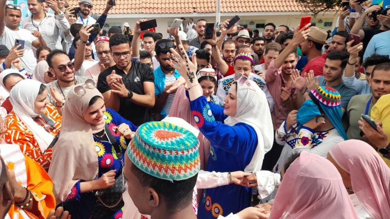 جانب من فعاليات أول أفواج قطار الشباب إلى الأقصر وأسوان