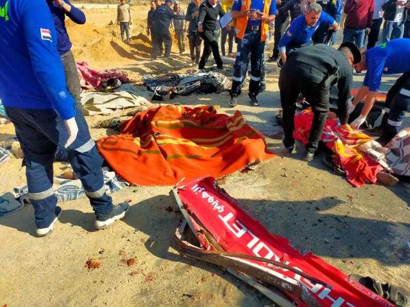 ننشر أسماء المصابين في حادث تصادم طريق أسيوط الزراعي